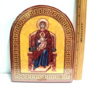 Monastery Icons Windows into Heaven Portrait of Mary & Baby Jesus Sealed Vintage